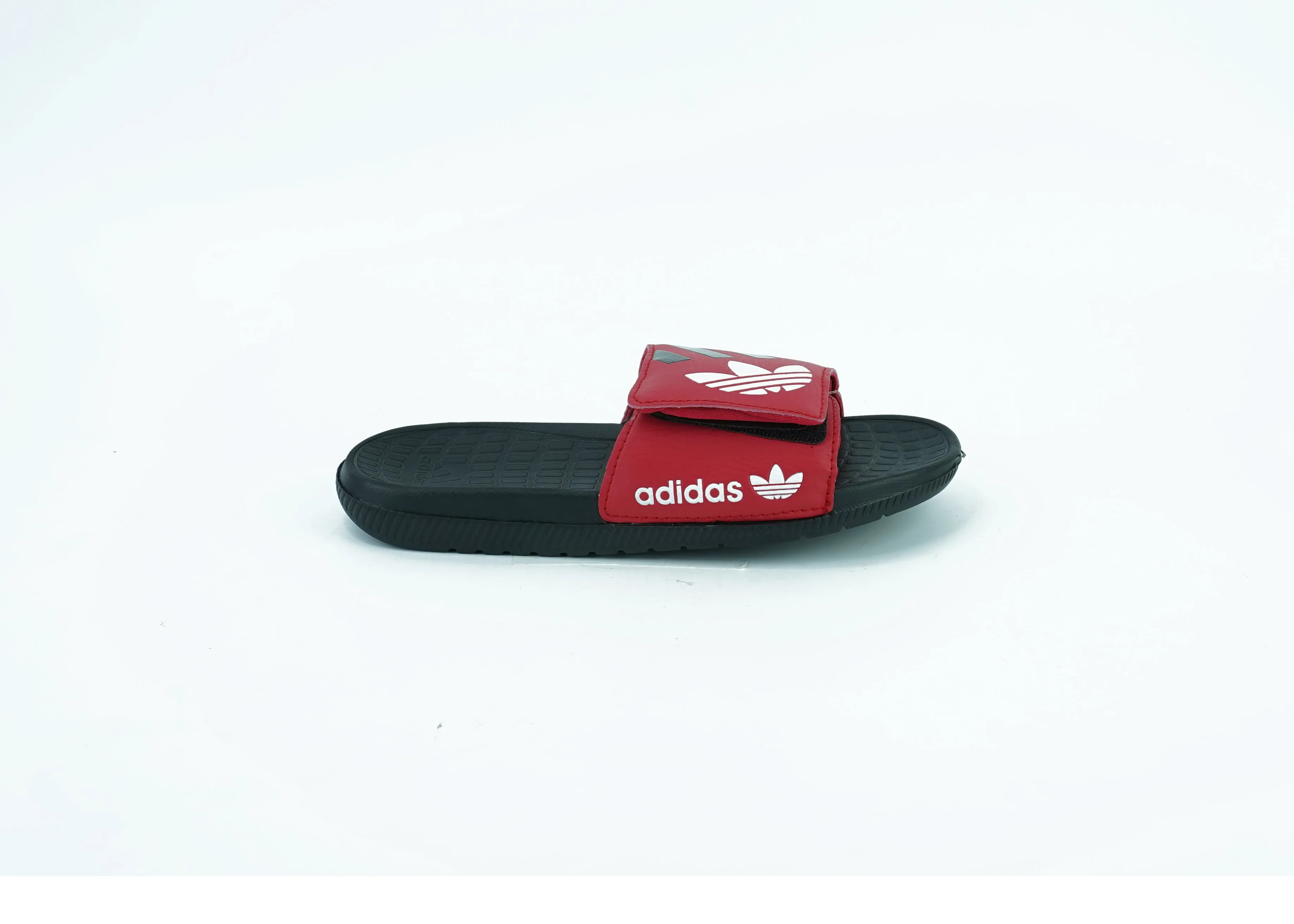 Adidas black and red Trendy Slippers For Men