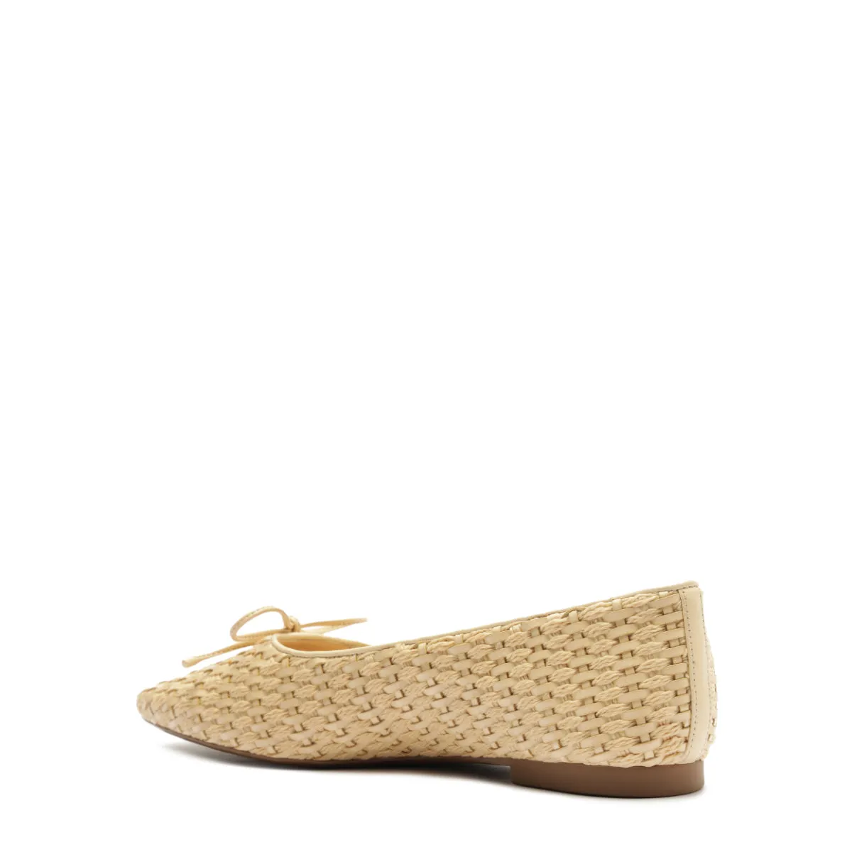 Arissa Straw Flat in Pearl