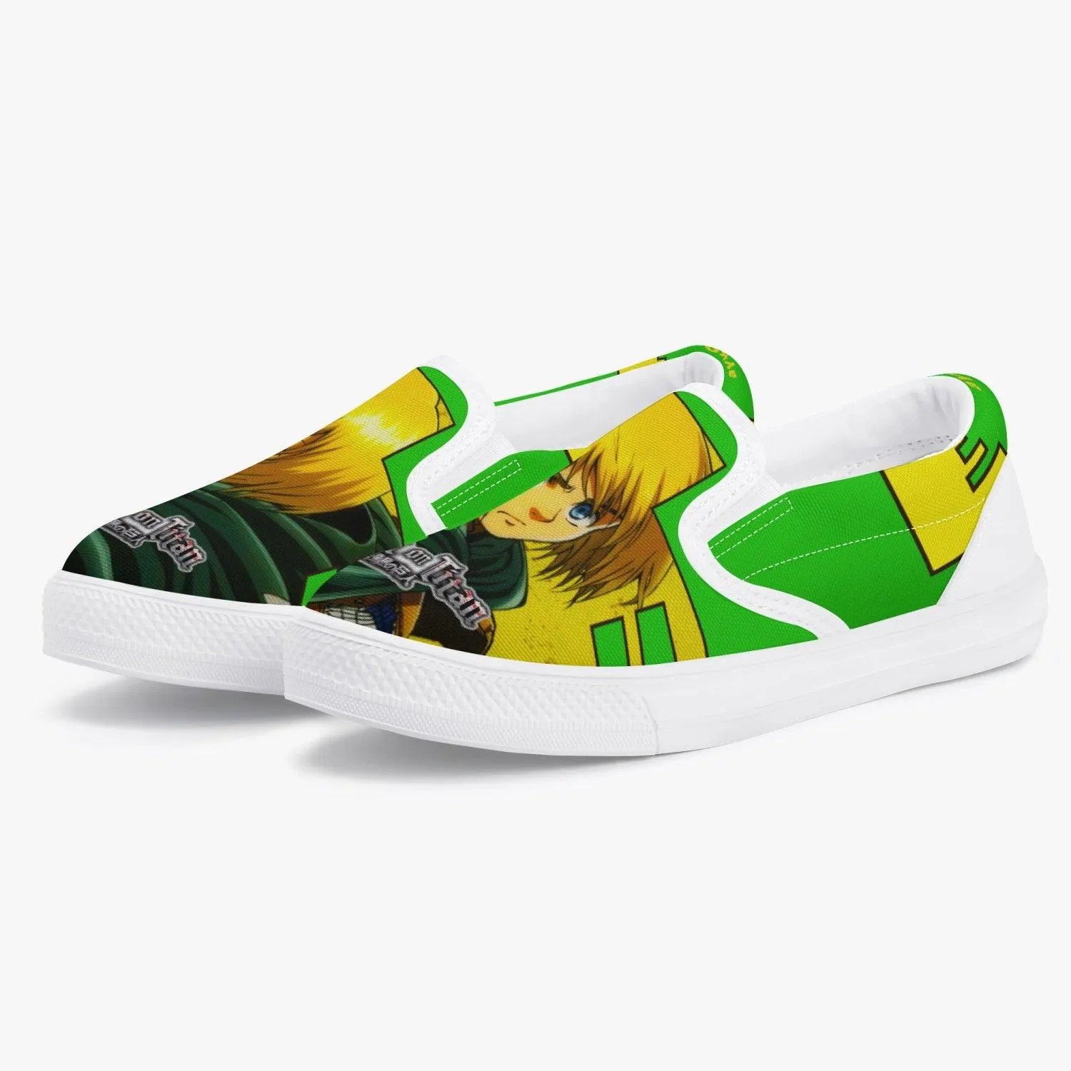 Attack On Titan Armin Arlert Kids Slipons Anime Shoes