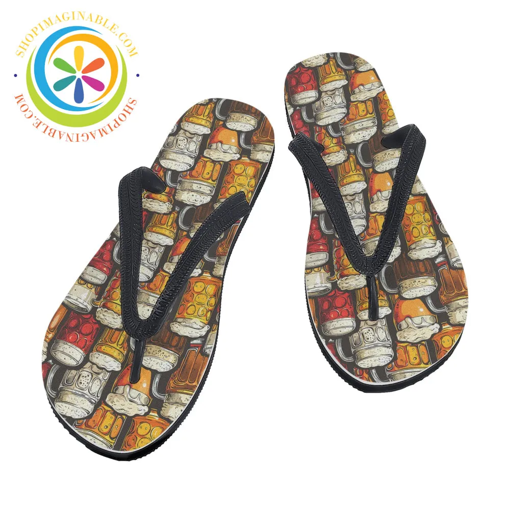 Beer Drinkers Men's & Ladies Flip-Flops