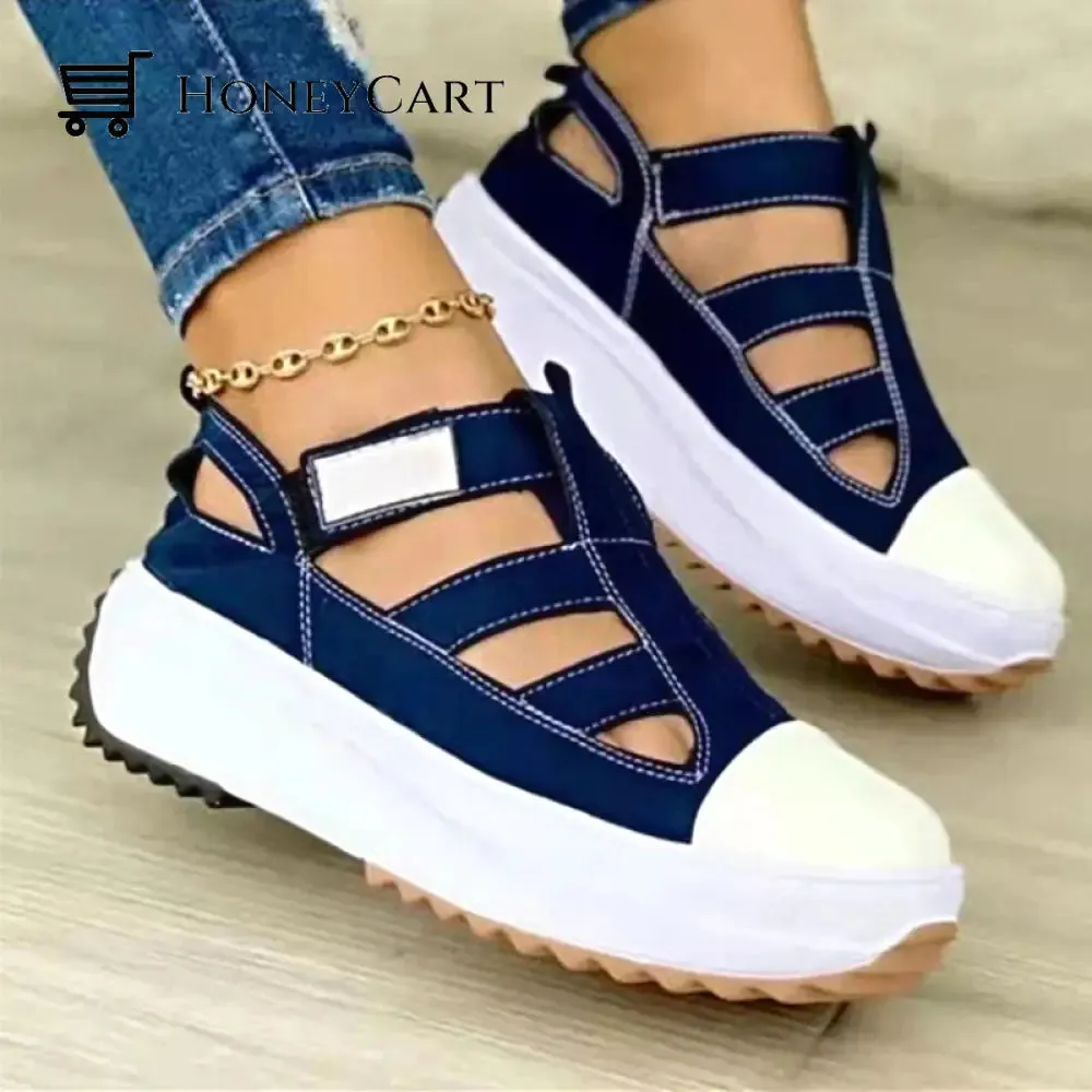 Canvas Sports Heel Support Women Breathable Shoes Sandals