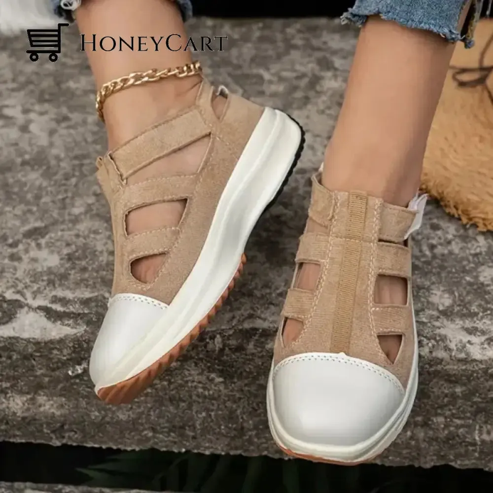 Canvas Sports Heel Support Women Breathable Shoes Sandals