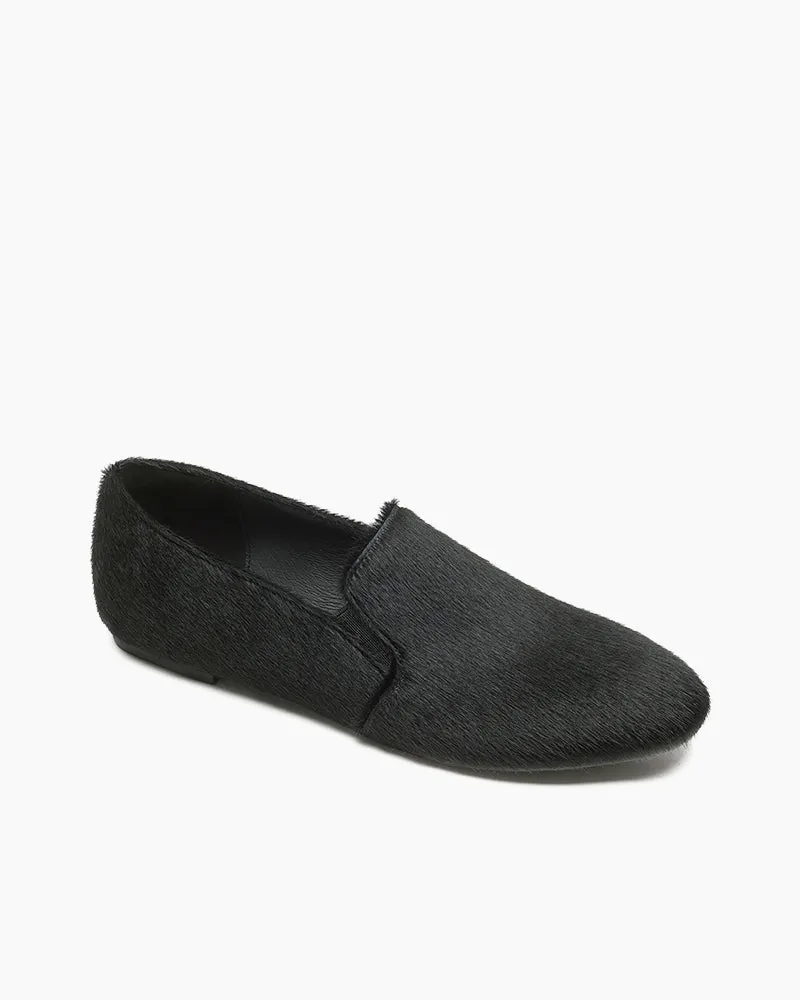 Comfortable Calf Hair Stylish Penny Loafers