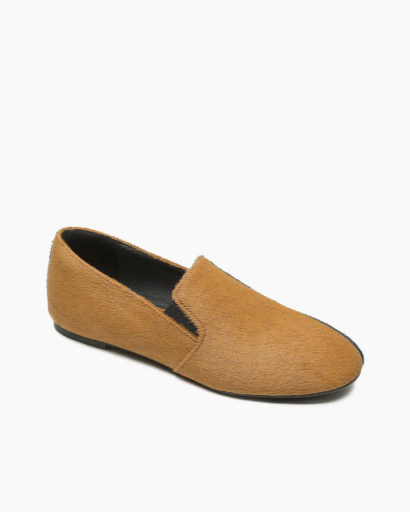 Comfortable Calf Hair Stylish Penny Loafers