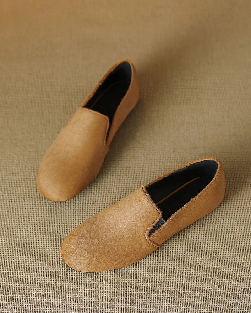 Comfortable Calf Hair Stylish Penny Loafers