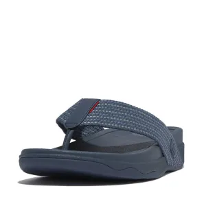 FitFlop Men's Surfer Weave Stripe Sandals - Teal Blue Mix