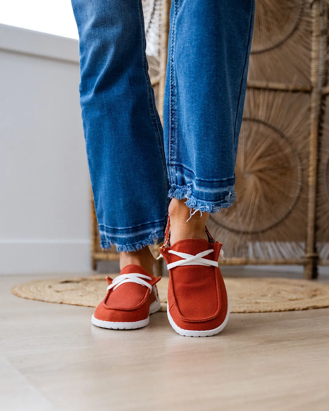 Gypsy Jazz Hazel Slip on Sneakers - Rust