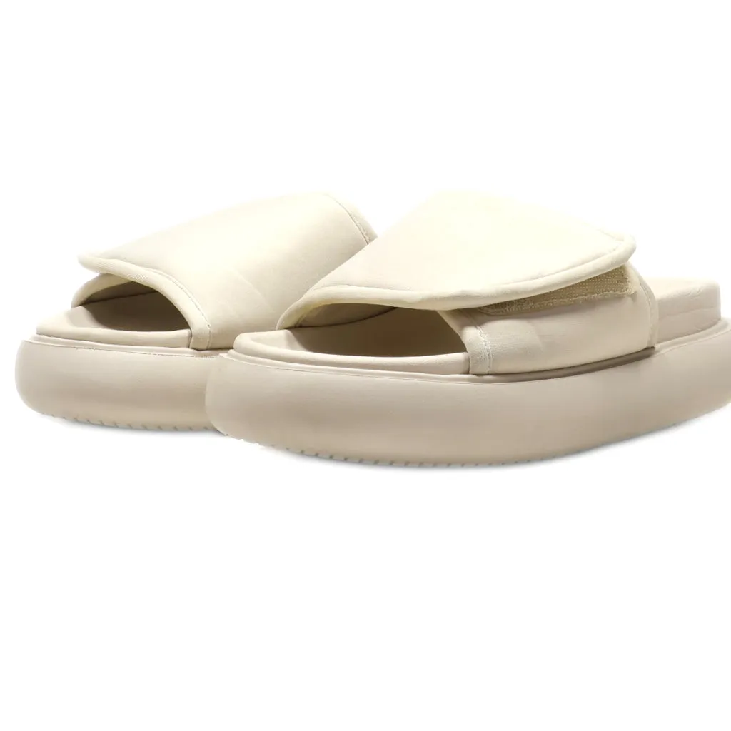 H&M Sliders Fabric Beige Colour For Women