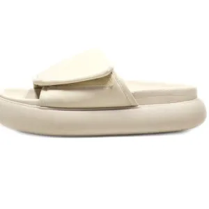 H&M Sliders Fabric Beige Colour For Women