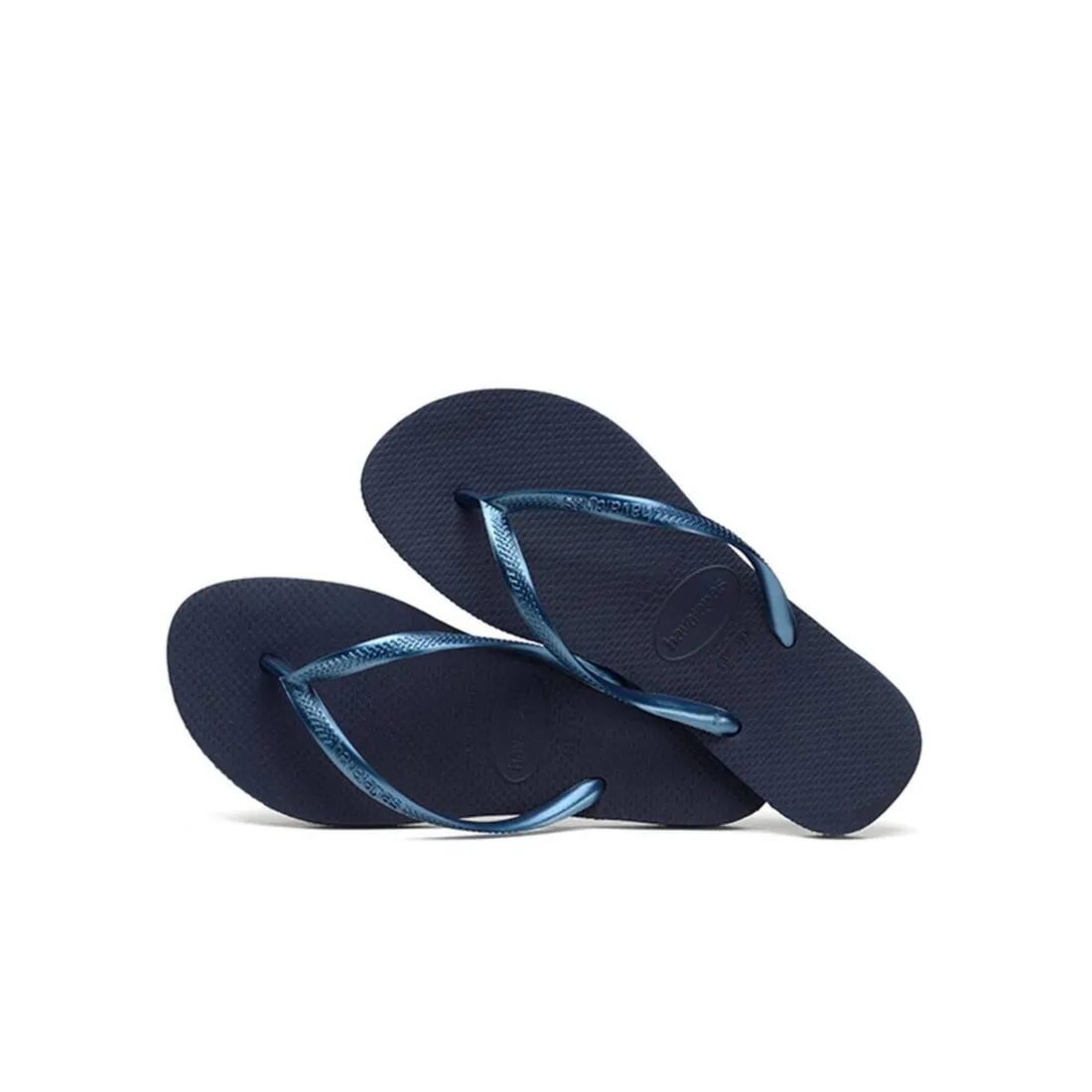 Havaianas Women's Flip Flops Slim Metallic - Navy Blue