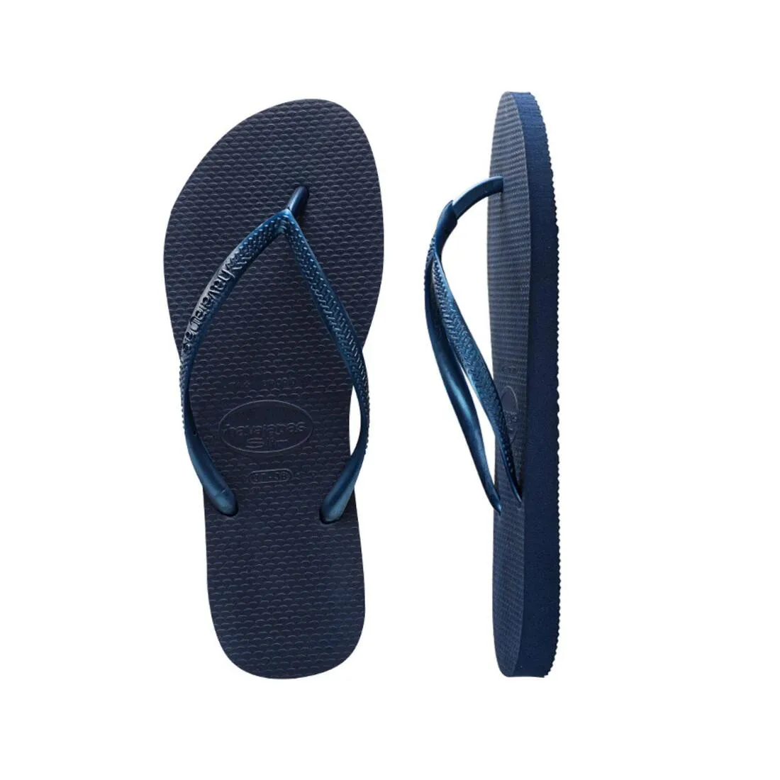 Havaianas Women's Flip Flops Slim Metallic - Navy Blue