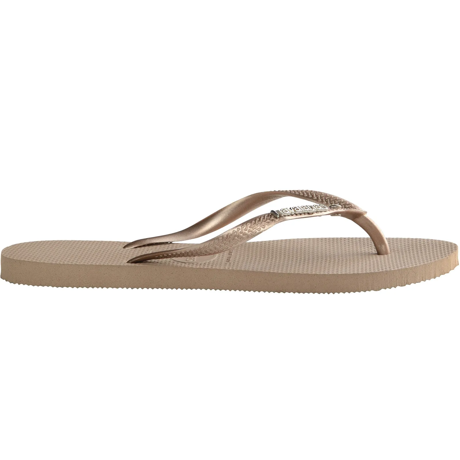 Havaianas Womens Slim Metal & Crystal Flip Flops