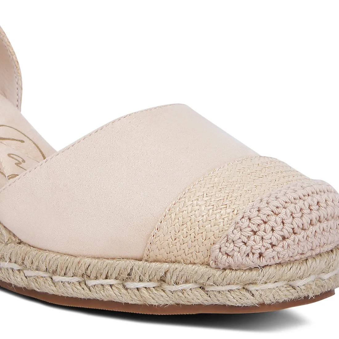 Lace-Up Crochet Espadrilles