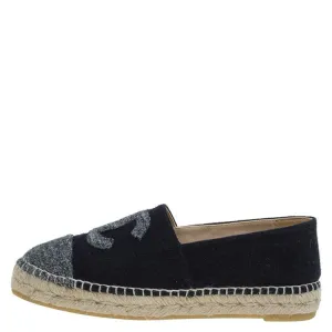 <b>CHANEL</b> <br>Espadrilles Tweed Felt 38