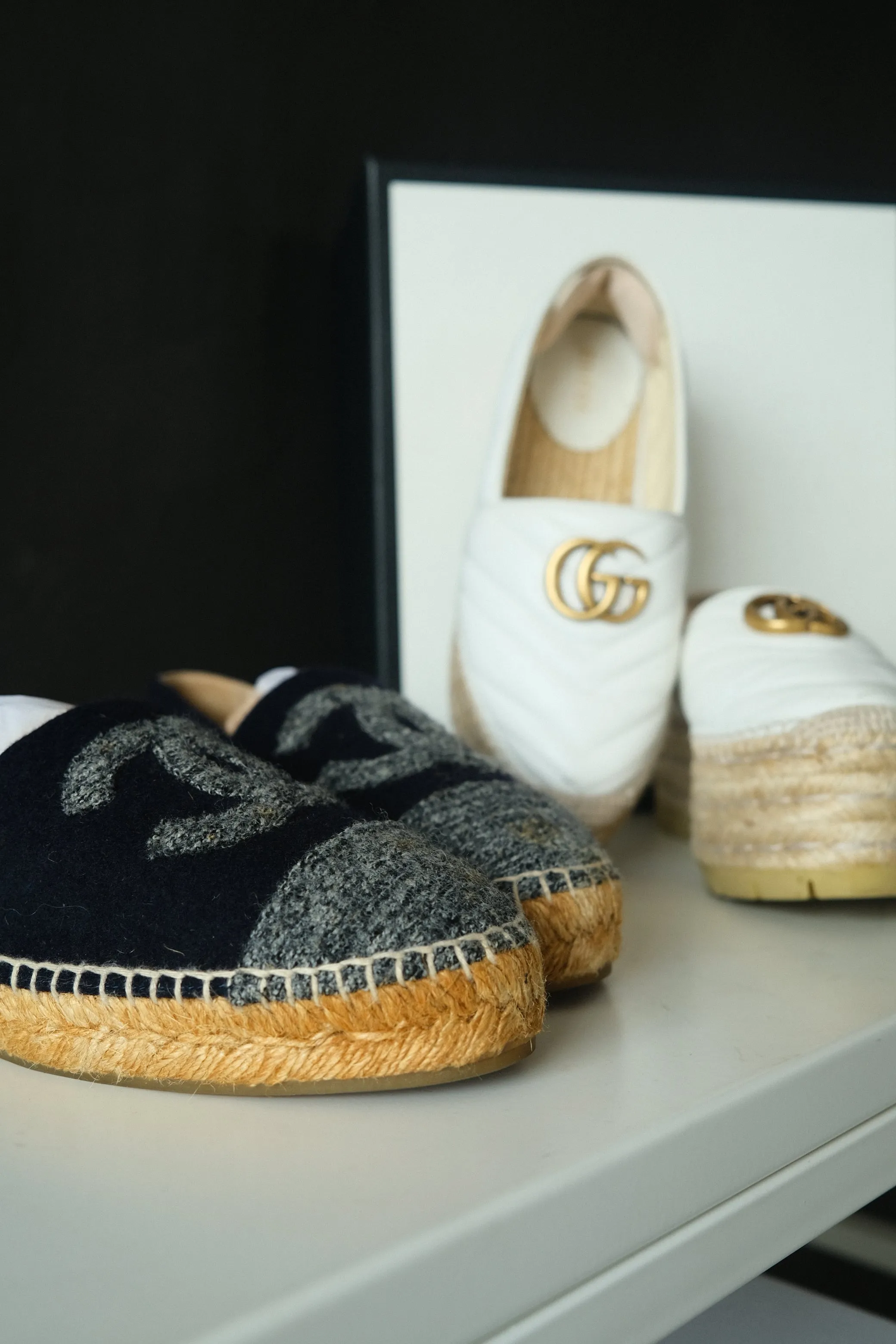 <b>CHANEL</b> <br>Espadrilles Tweed Felt 38