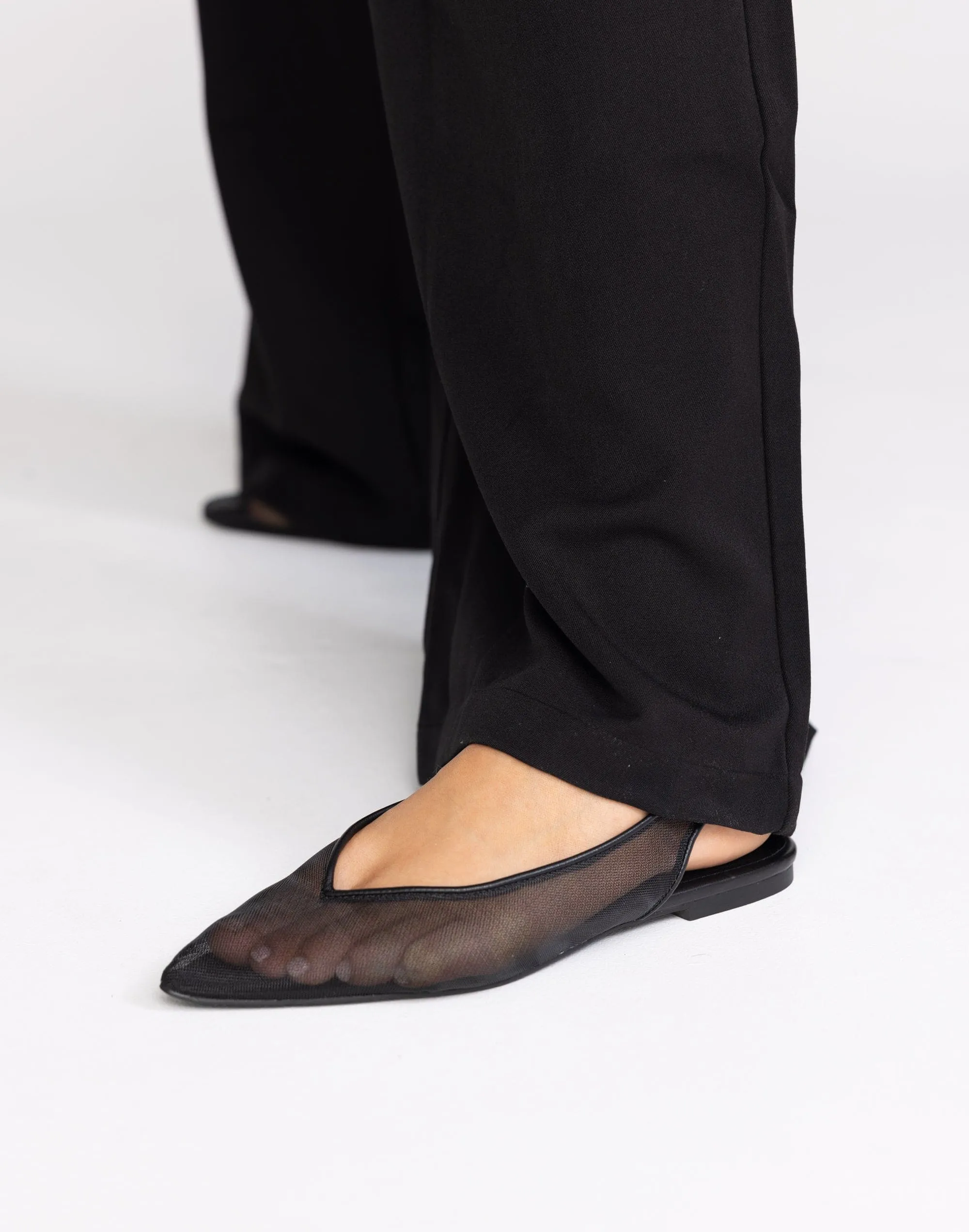 Margot Flats (Black Mesh) - By Billini