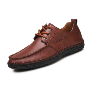 Men Loafers Shoes - Comfortable Men Leather Flat Driving Moccasins