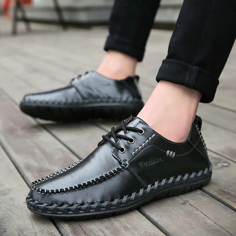 Men Loafers Shoes - Comfortable Men Leather Flat Driving Moccasins