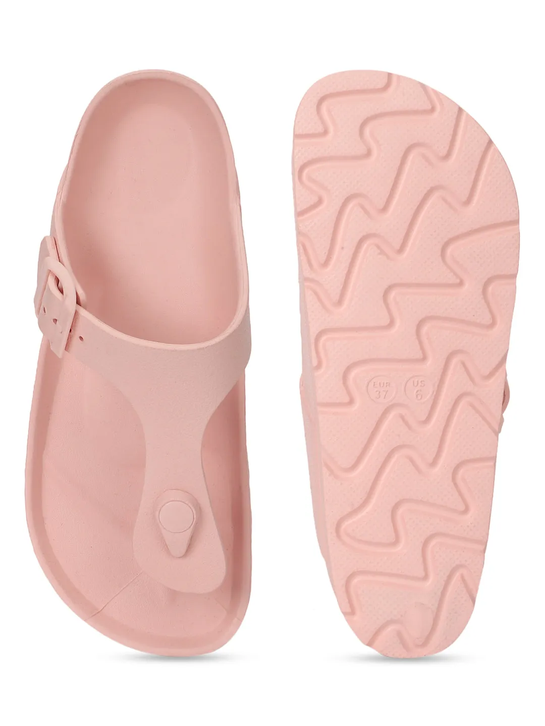 Pink PU Slip-On Flats (TC-RS3480-PNK)