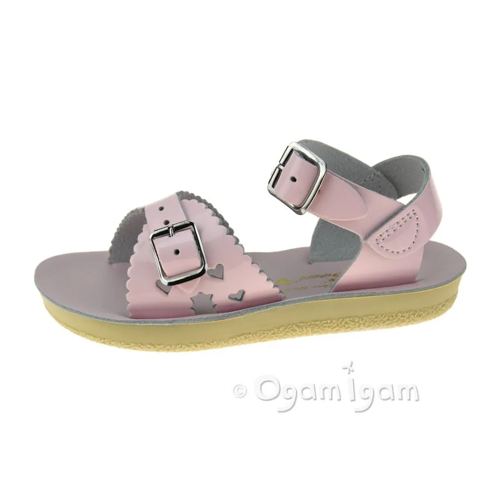 Salt-Water Sweetheart Girls Shiny Pink Sandal