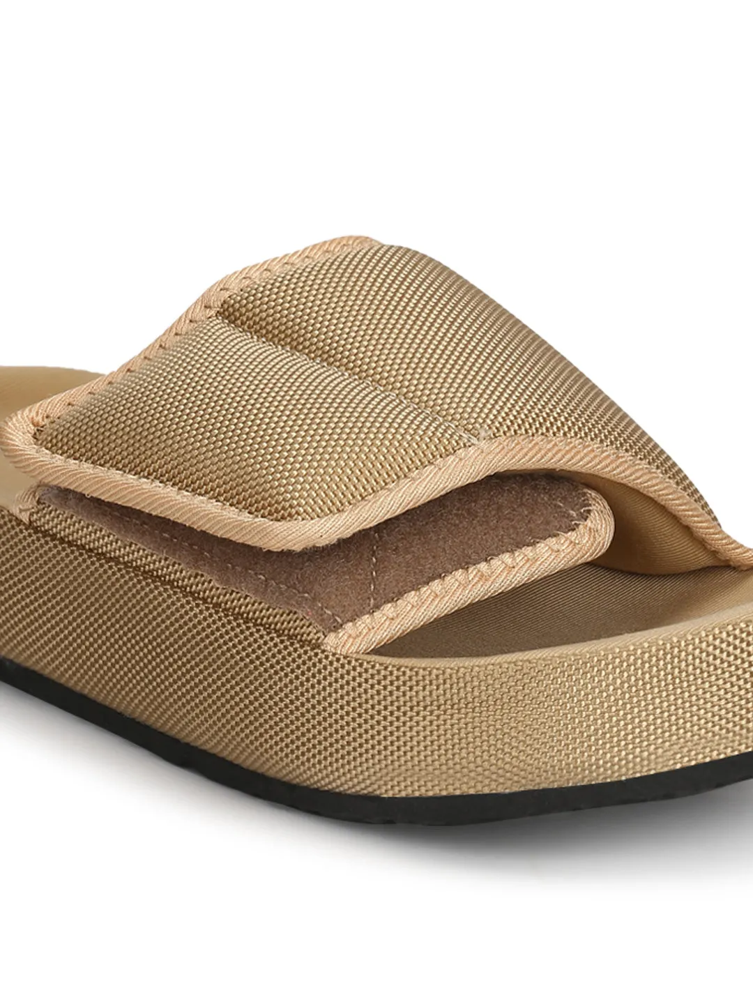 Sand Broad Strap Slip-on Flats