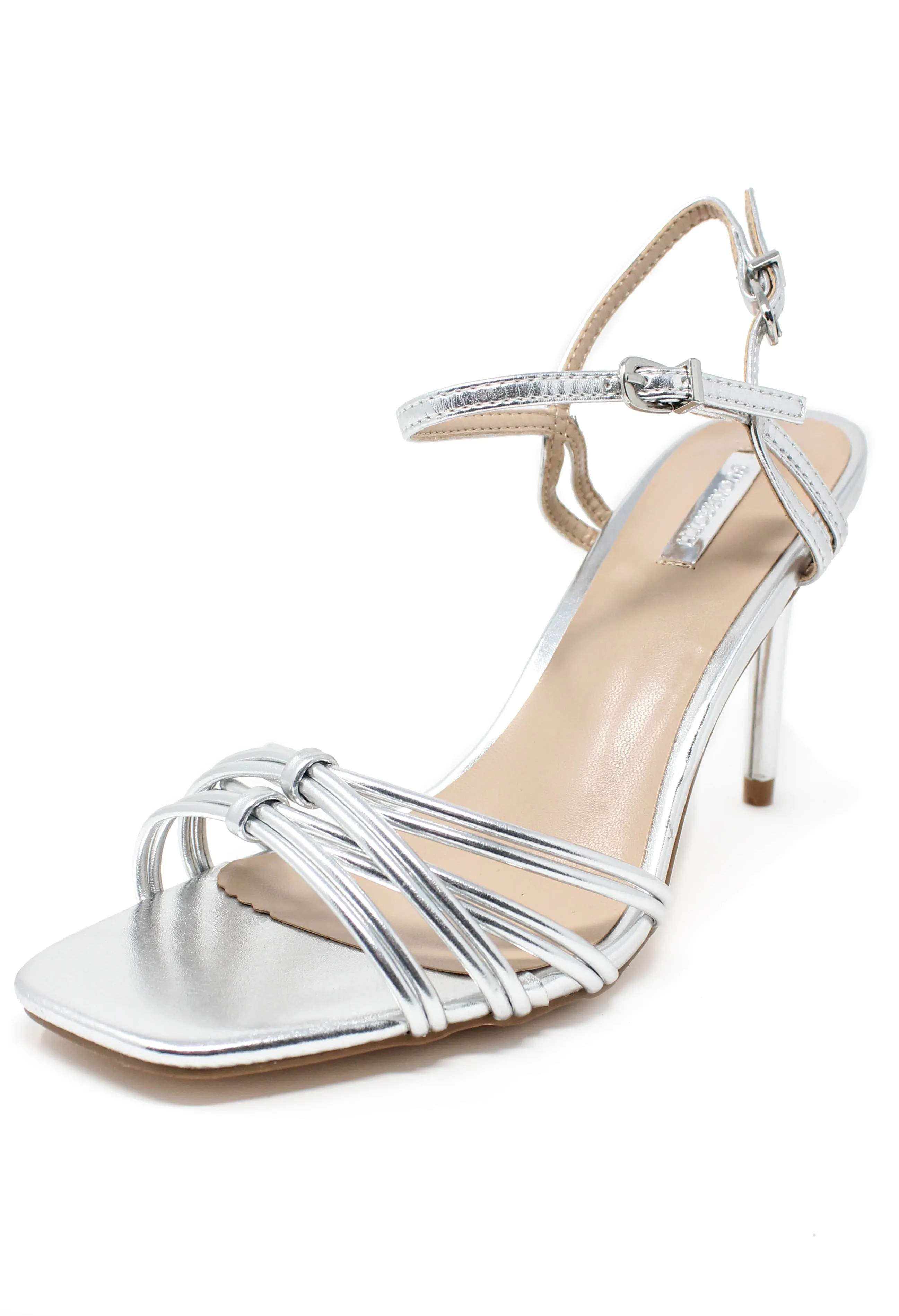 silver rope effect sandal