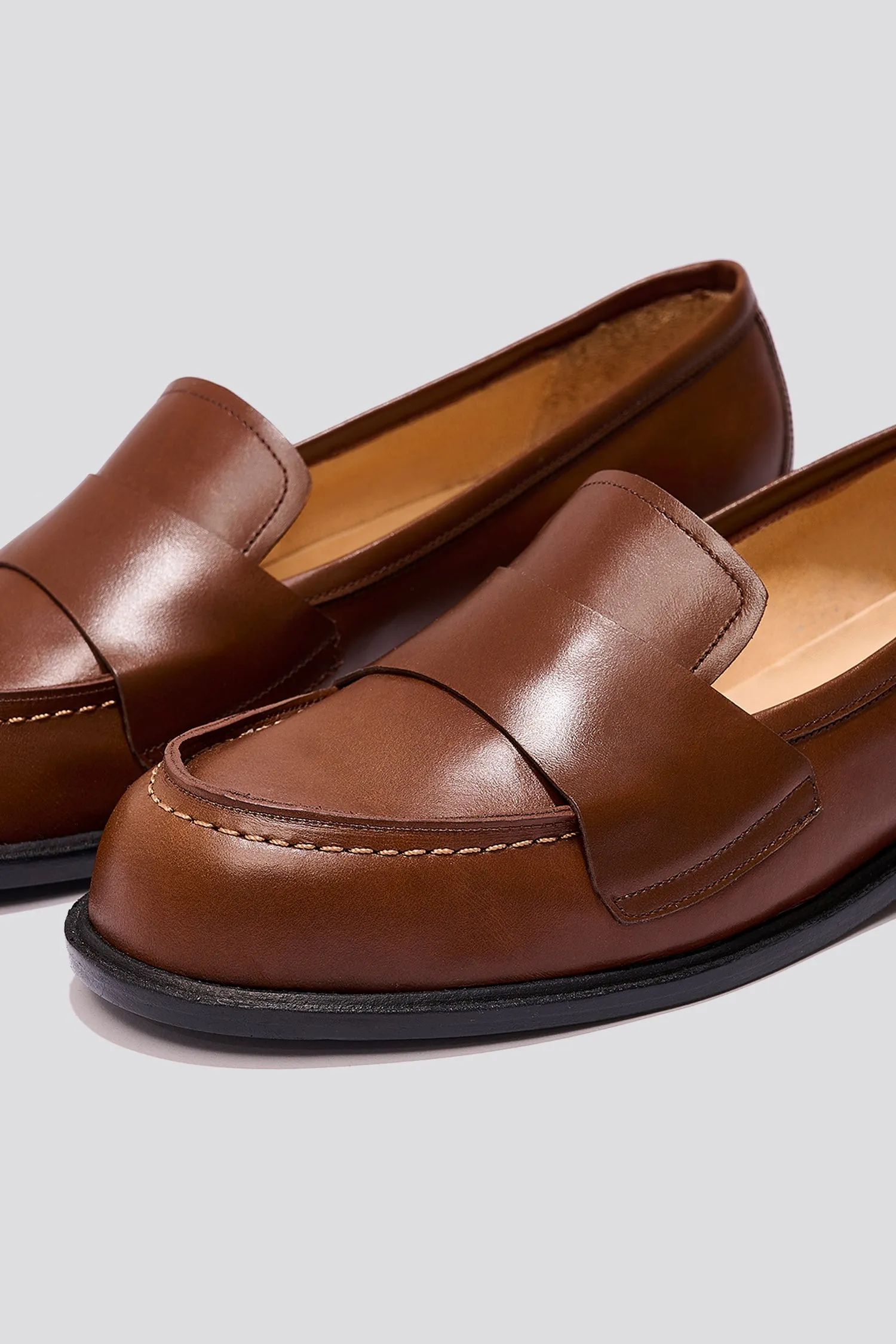 Sofia Loafer in Burnt Caramel