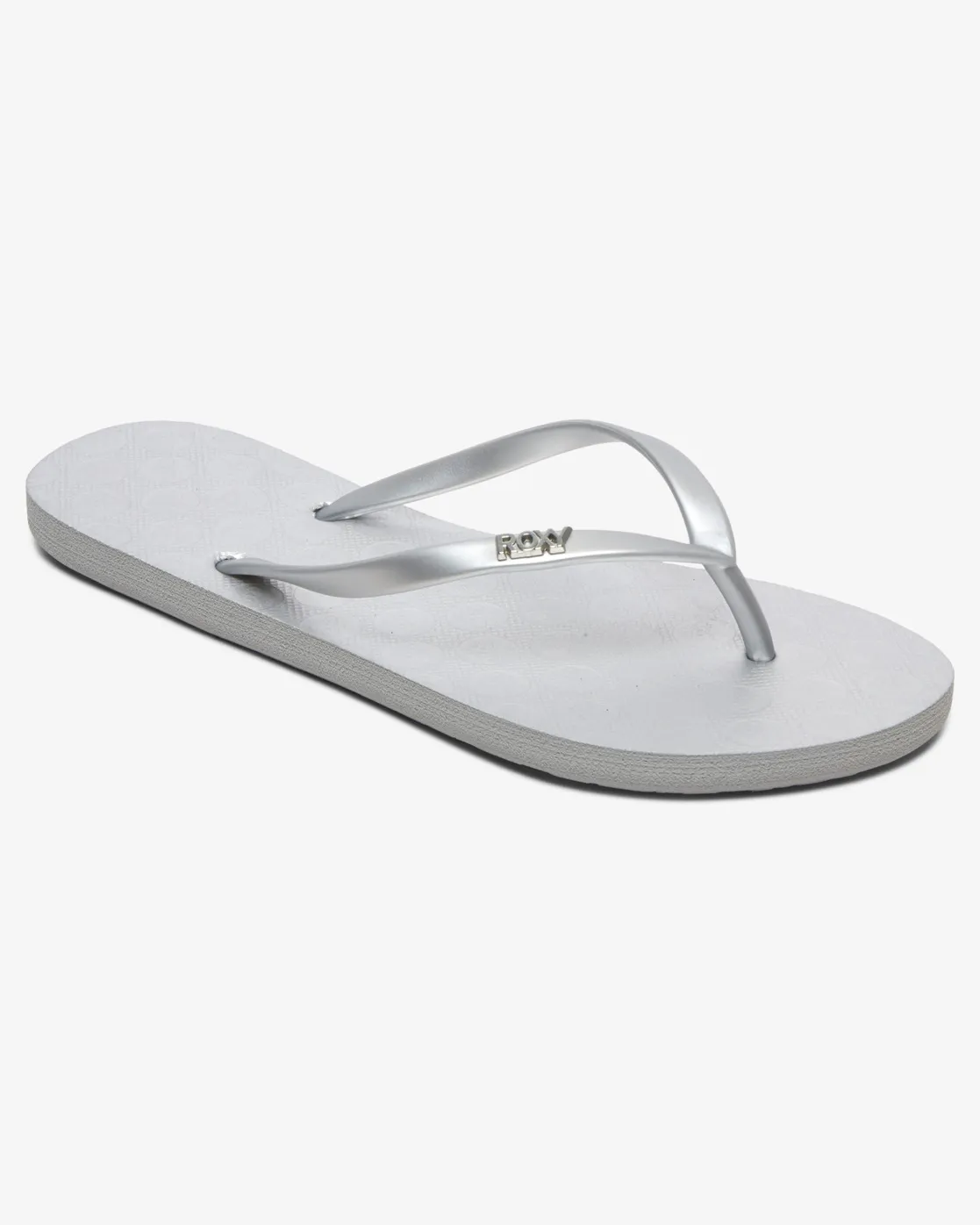 Viva IV Flip Flops in Metallic Silver