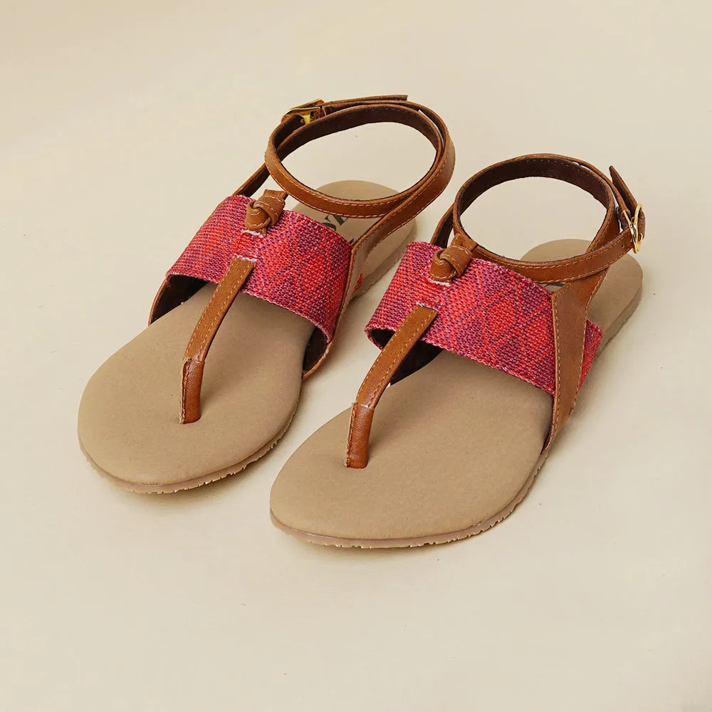 Wadiyar Diamond T Strap Sandal