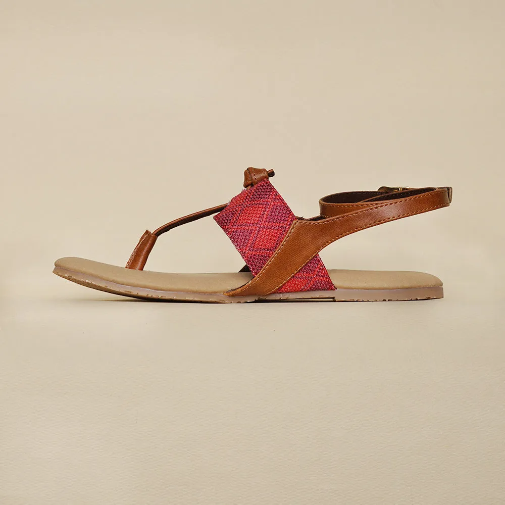 Wadiyar Diamond T Strap Sandal