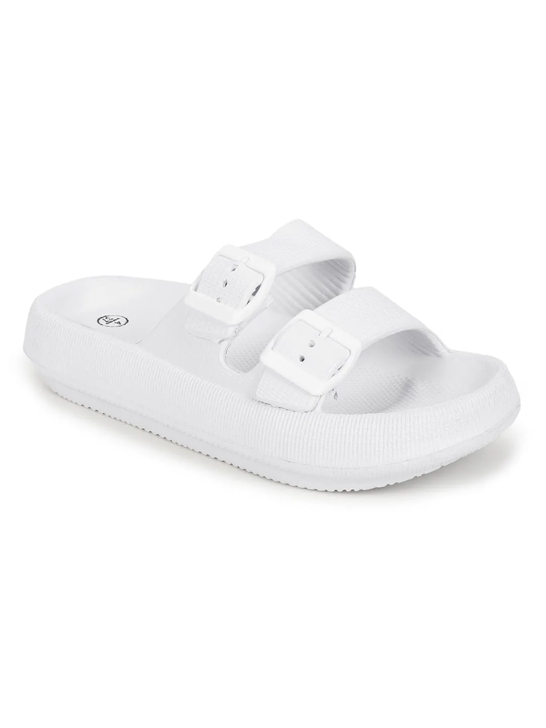 White PU Slip-On Flats (TC-RS3255-WHT)