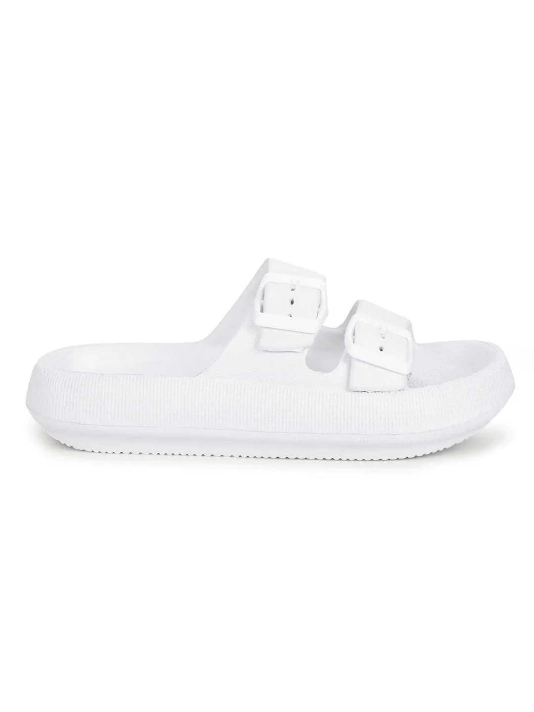 White PU Slip-On Flats (TC-RS3255-WHT)