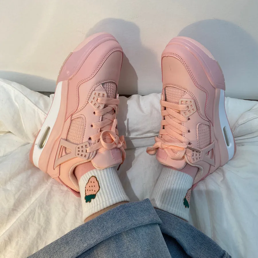 Wild Girl Pink Sporty Sneakers Shoes