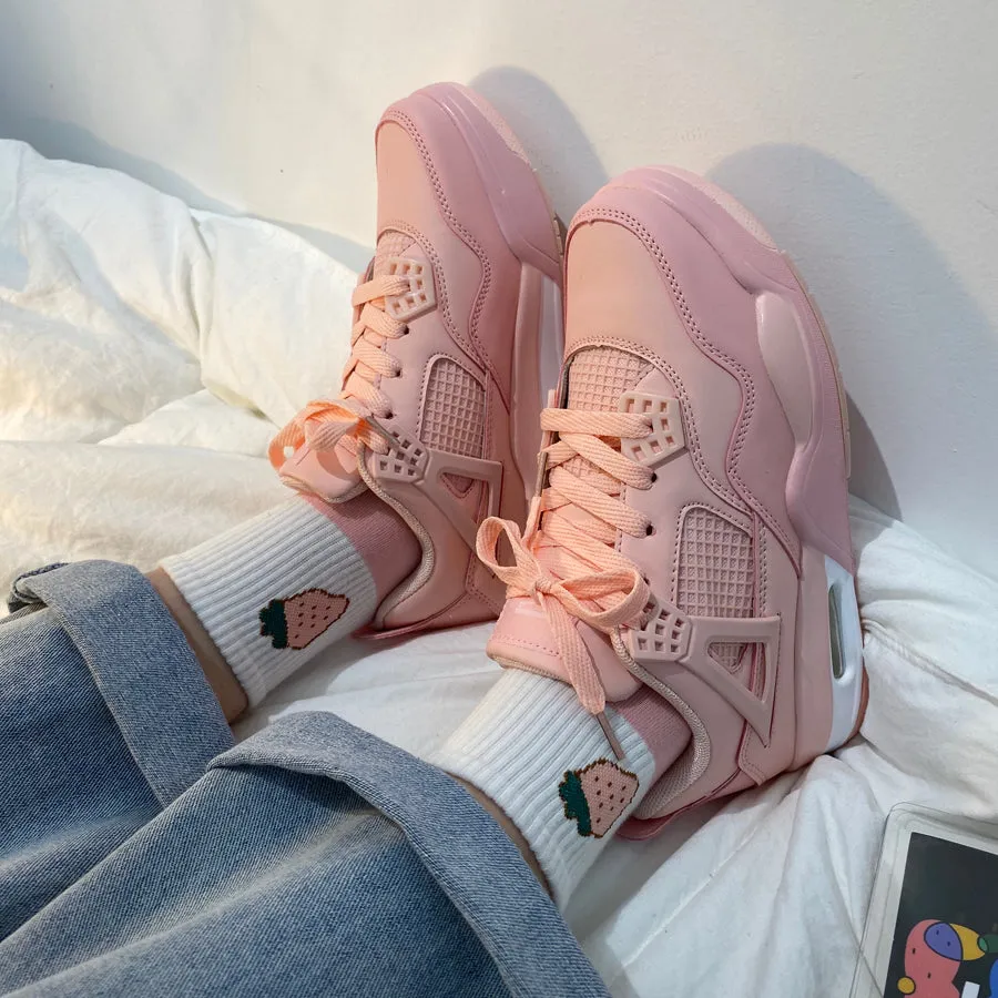 Wild Girl Pink Sporty Sneakers Shoes