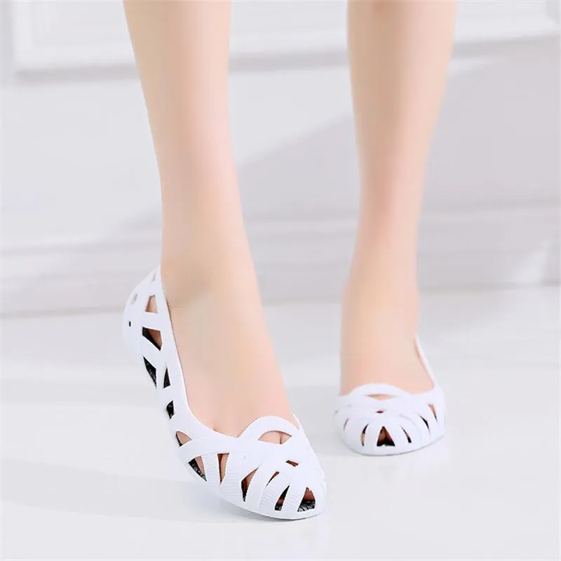 Women fashion hollow breathable flat summer beach sandals