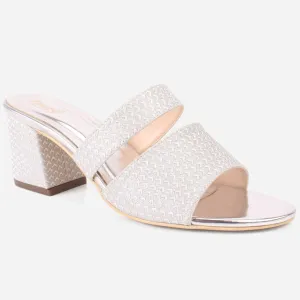 Womens "KENEDY" Shimmery Slip Ons Summer Sandals