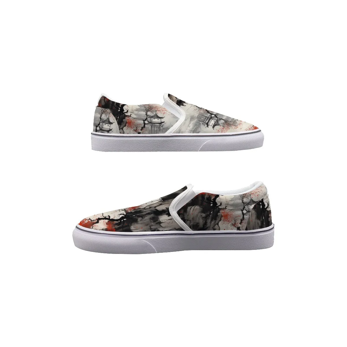 Women's Slip On Sneakers 81 Asian print