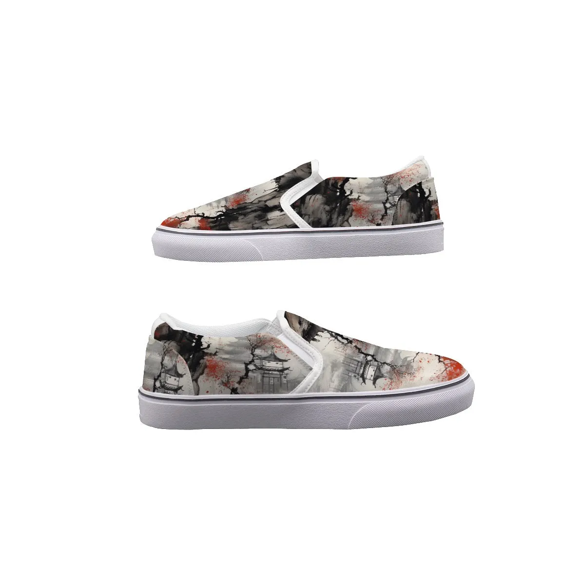 Women's Slip On Sneakers 81 Asian print